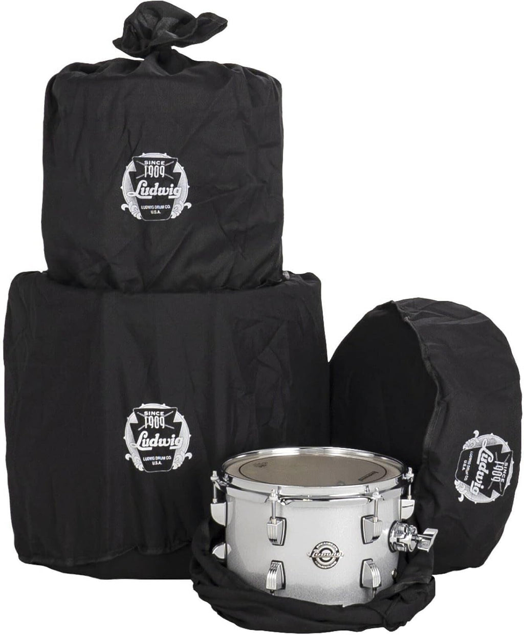 4-Piece Drum Set Shell Pack, Silver Sparkle C230
