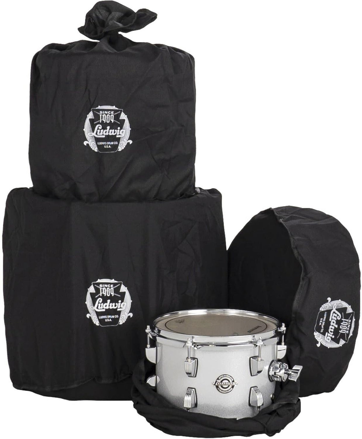 4-Piece Drum Set Shell Pack, Silver Sparkle C230