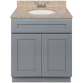 Gray 31W Vanity and Granite Top with Faucet U140799