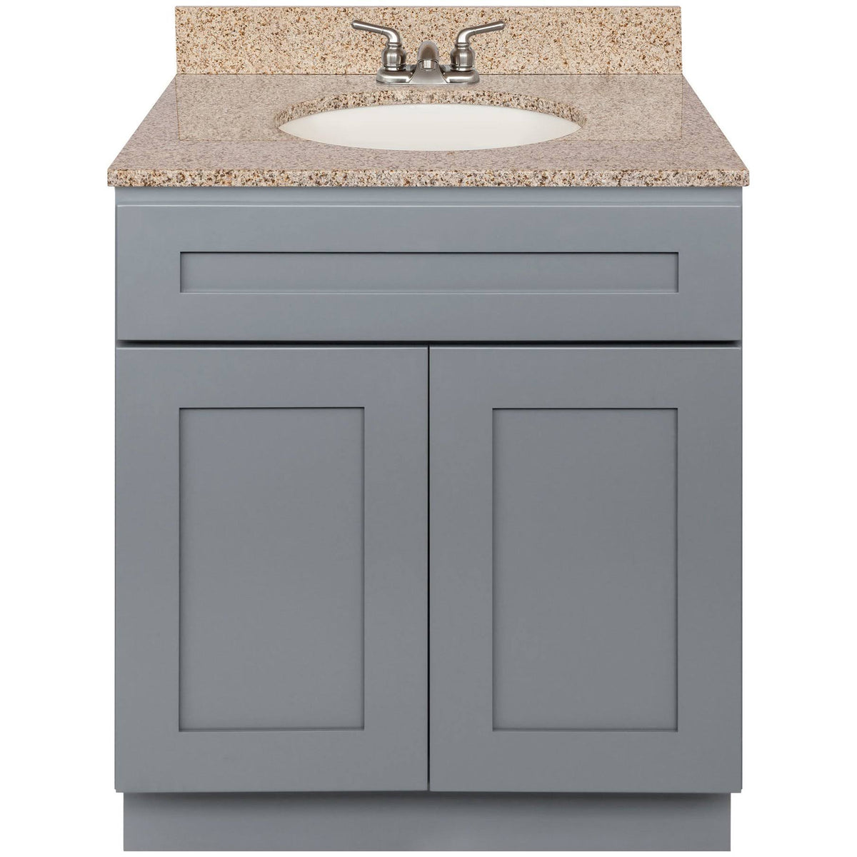 Gray 31W Vanity and Granite Top with Faucet U140799