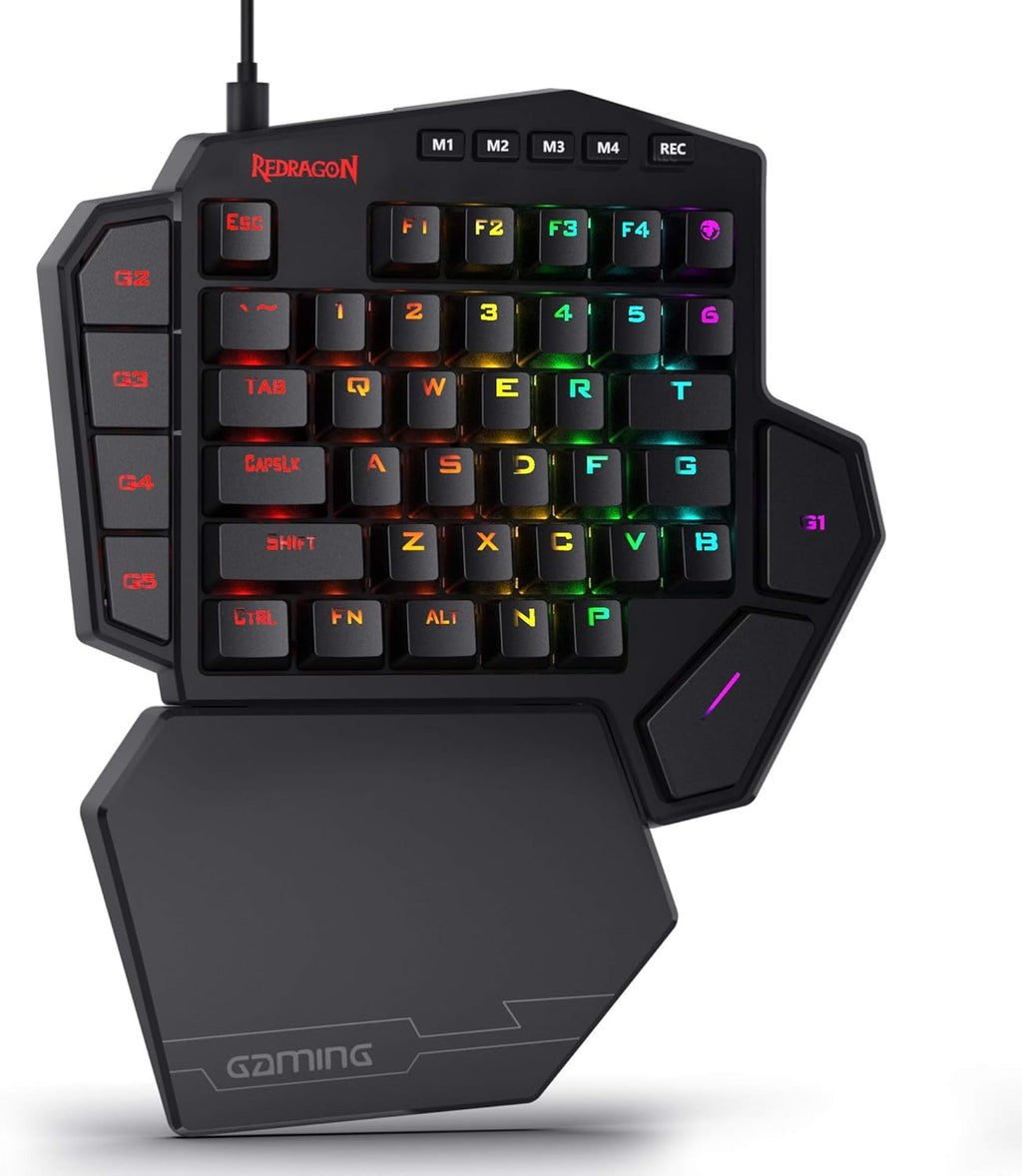 One-Handed RGB Mechanical Gaming Keyboard with 42 Keys S78363