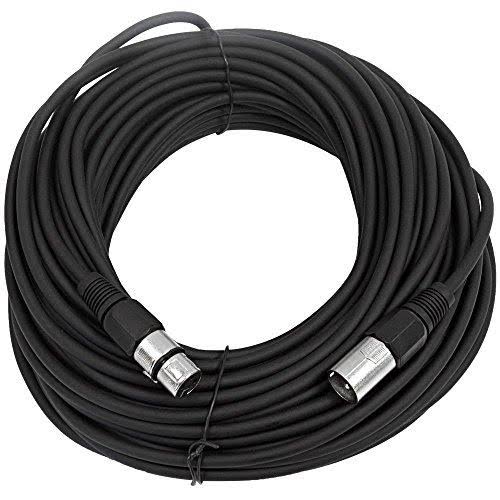 8 Pack Black XLR Microphone Cables Q831