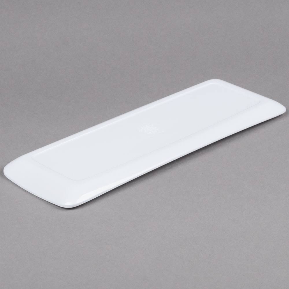 White Rectangular Melamine Platter K470
