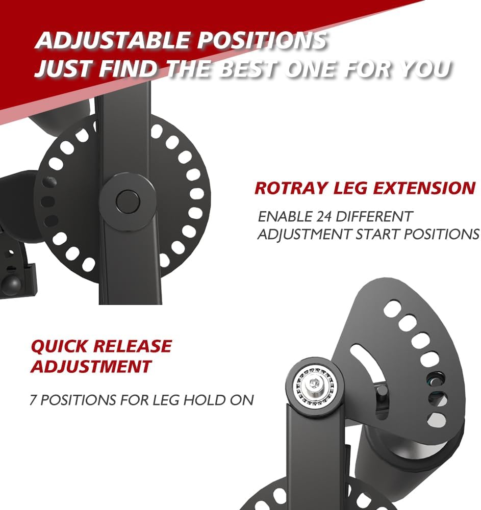 Adjustable Plate Loaded Leg Rotary Extension Machine Y25686