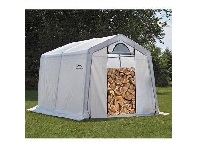 10 ft. x 10 ft. x 8 ft. Firewood Seasoning Shed P650684