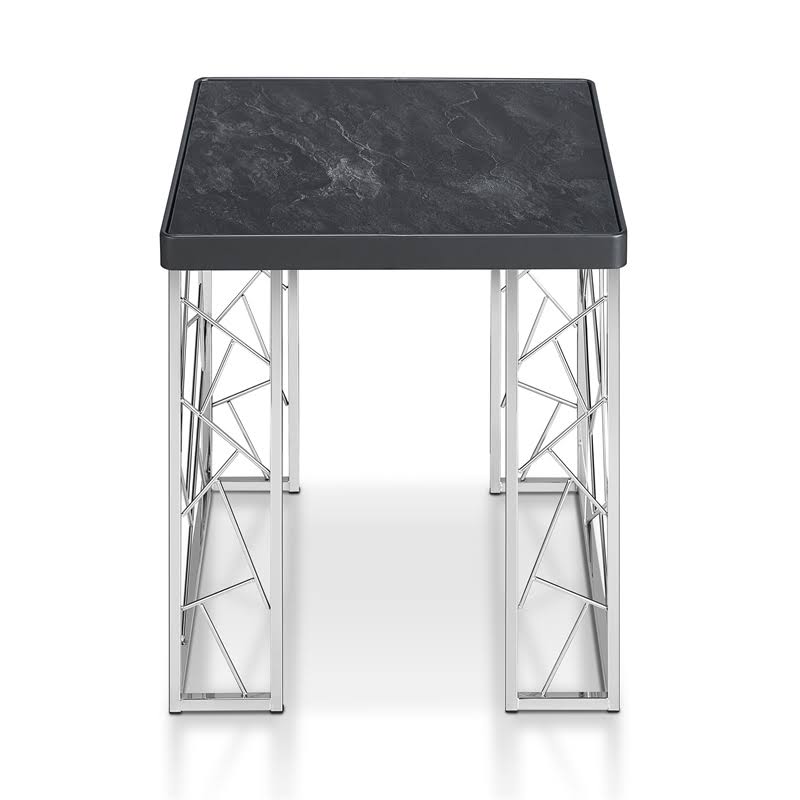 Contemporary Metal End Table L45768