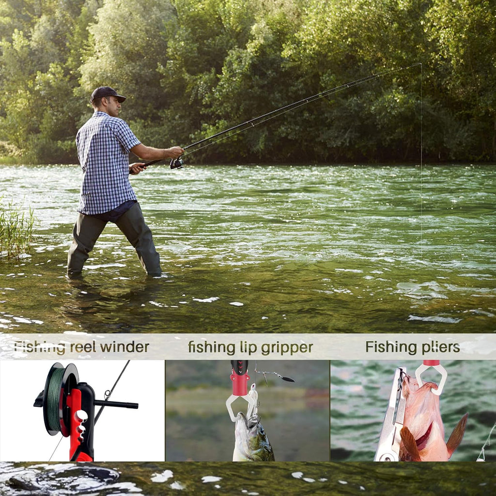 Carbon Fiber Telescopic Fishing Rod and Reel Combo Kit B546