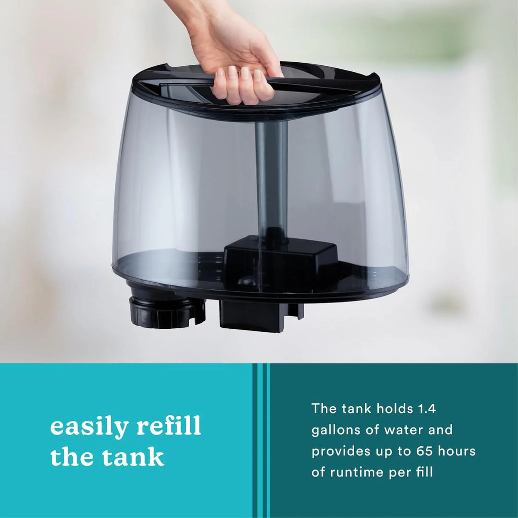 Ultrasonic Air Humidifier, 5.3L Water Tank with Warm and Cool Mist S330