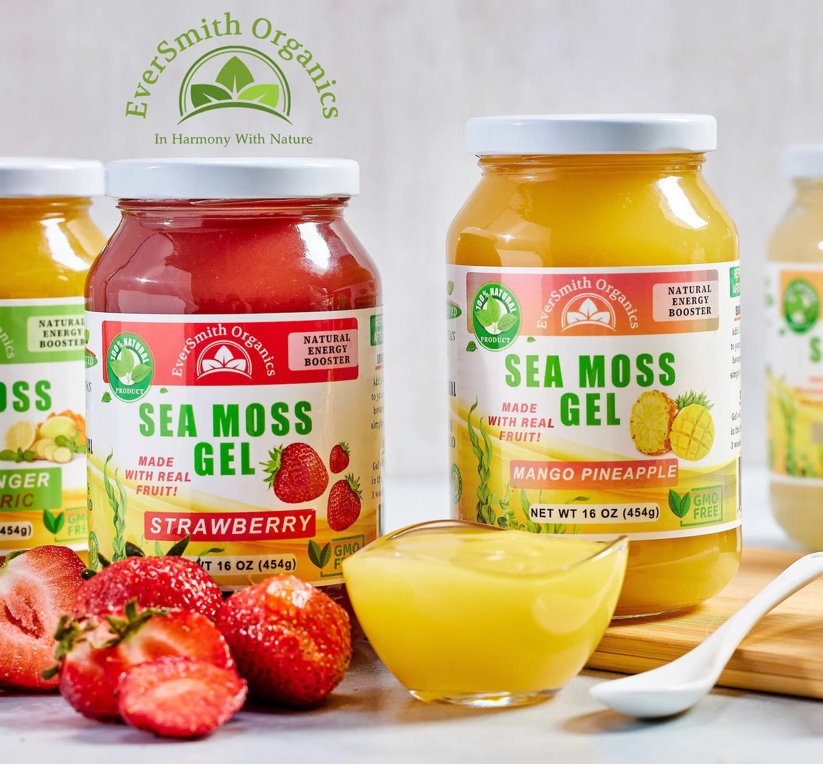 Organic Sea Moss Gel (Strawberry) 16 OZ V582345