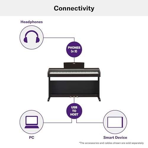 88-Key Weighted Action Digital Piano, Dark Rosewood J774743
