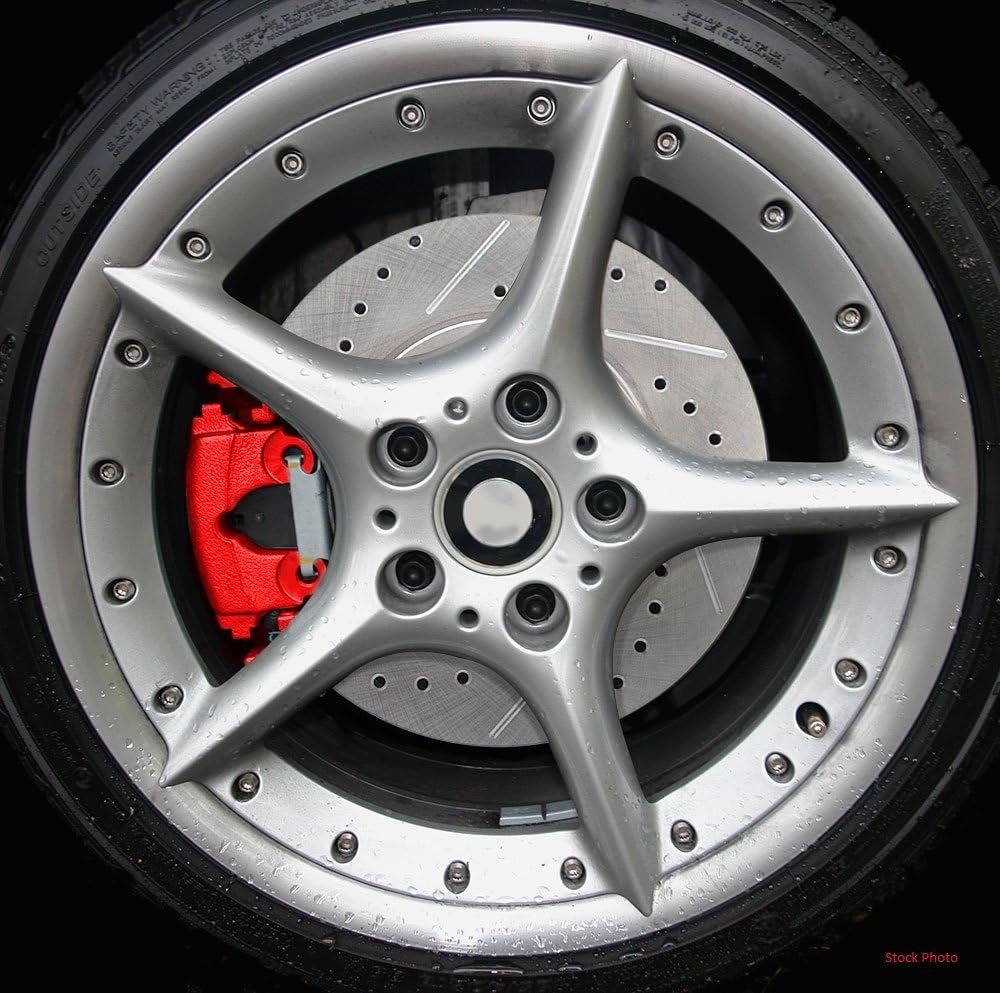 Red Coated Calipers and Hardware Brake Kit Z8688