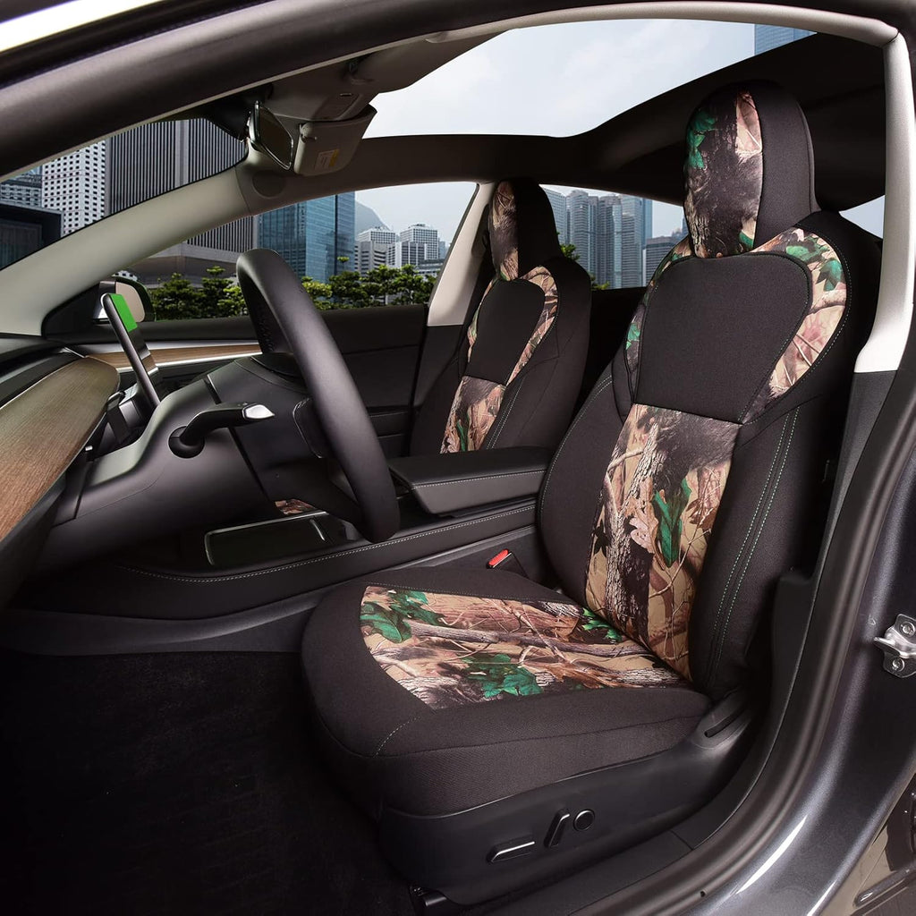 Gray and Black Car Seat Covers Set W375