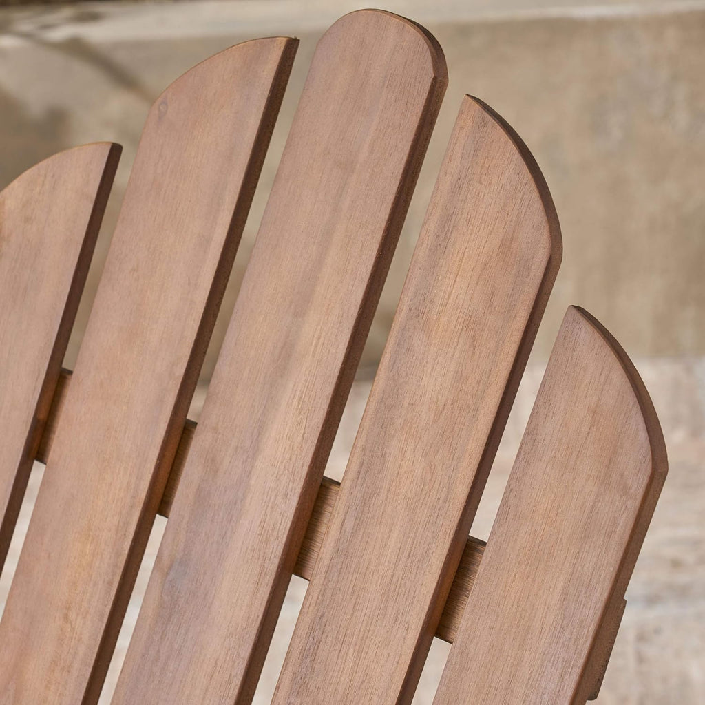 Foldable Acacia Wood Adirondack Chair Y689010