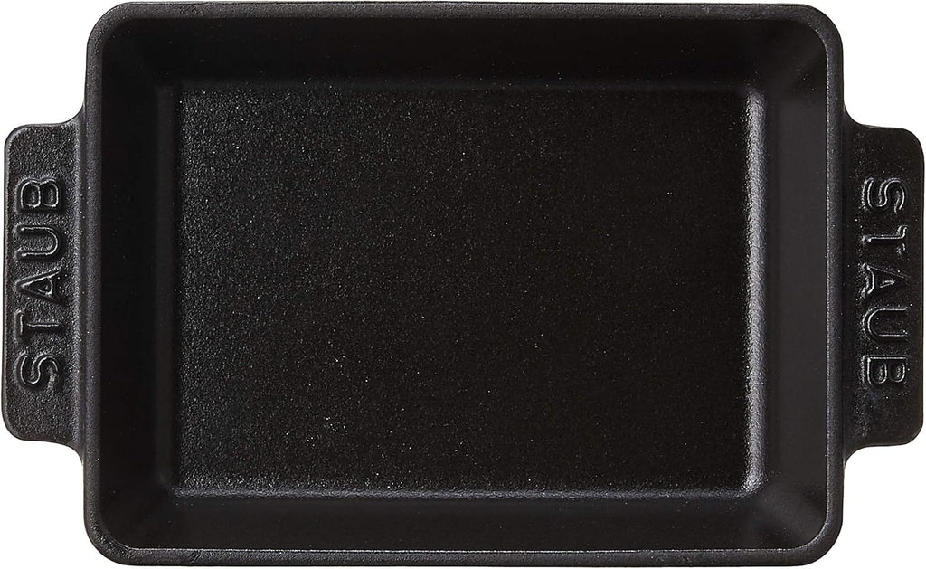 Matte Black Cast Iron Mini Rectangular Baker U386