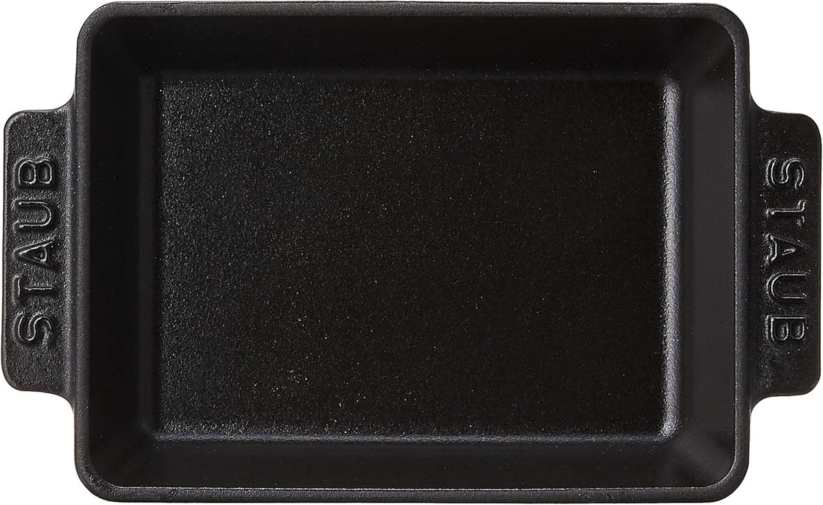 Matte Black Cast Iron Mini Rectangular Baker U386