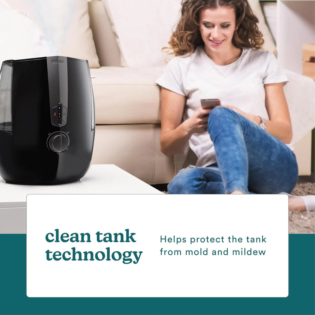 Ultrasonic Air Humidifier, 5.3L Water Tank with Warm and Cool Mist S330
