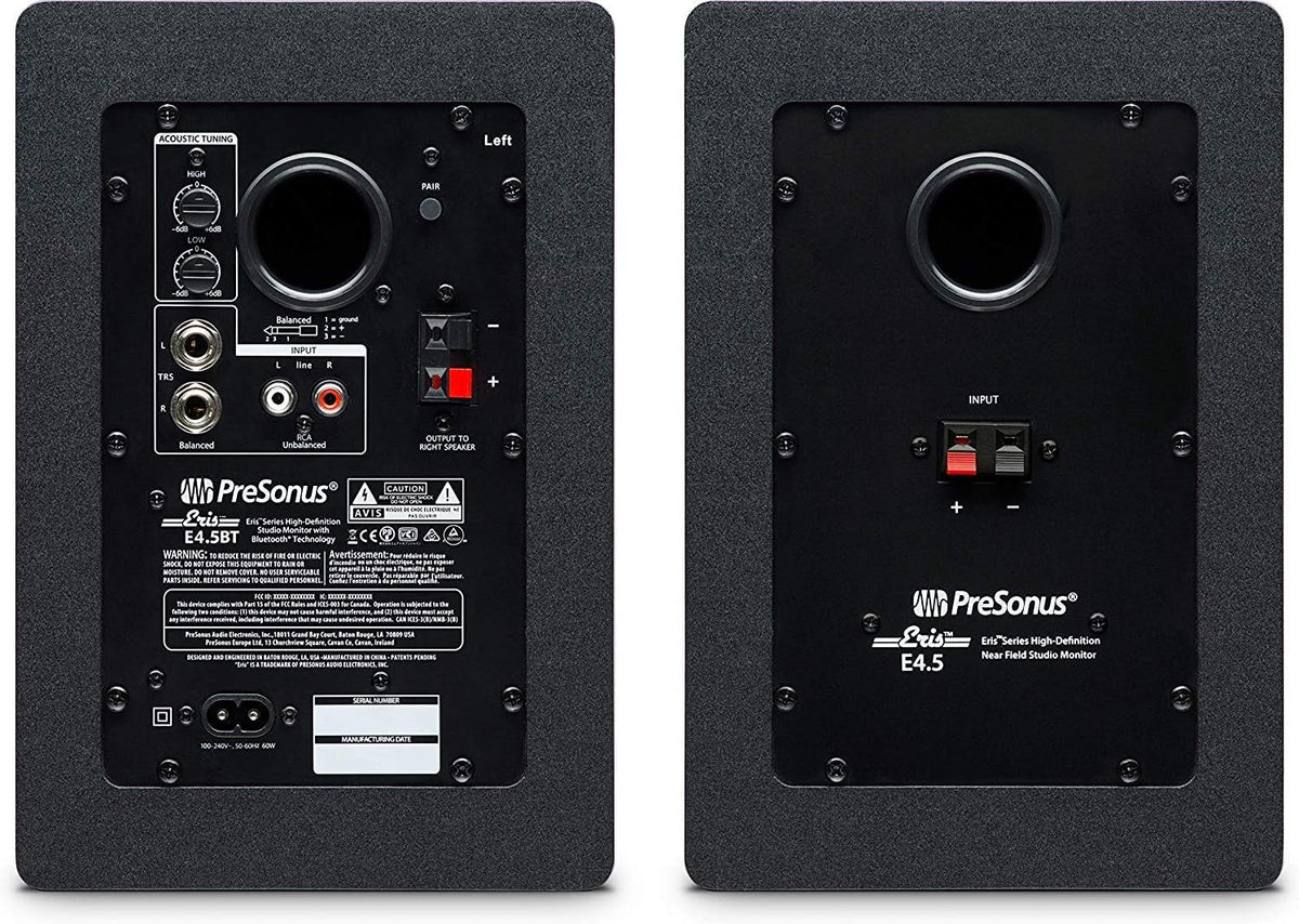 Audio Interface with Studio Monitors and Instrument Cable C323327