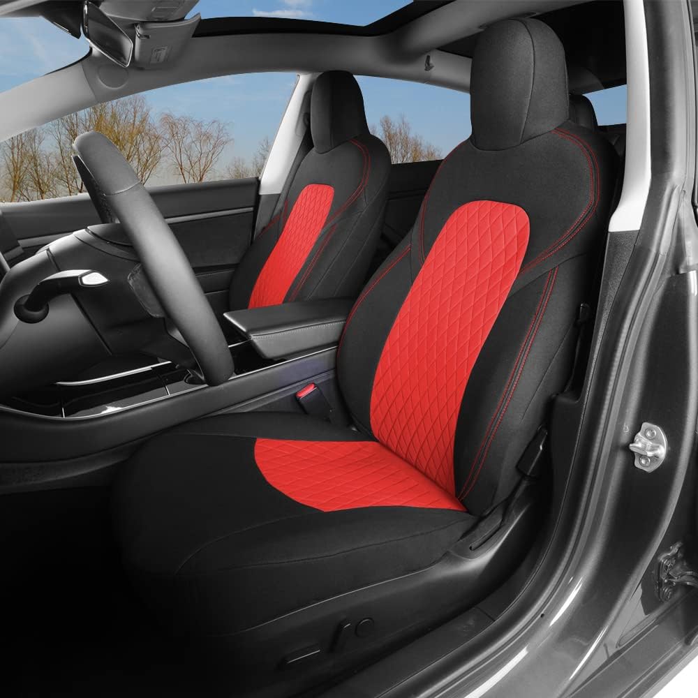 Gray and Black Car Seat Covers Set W375