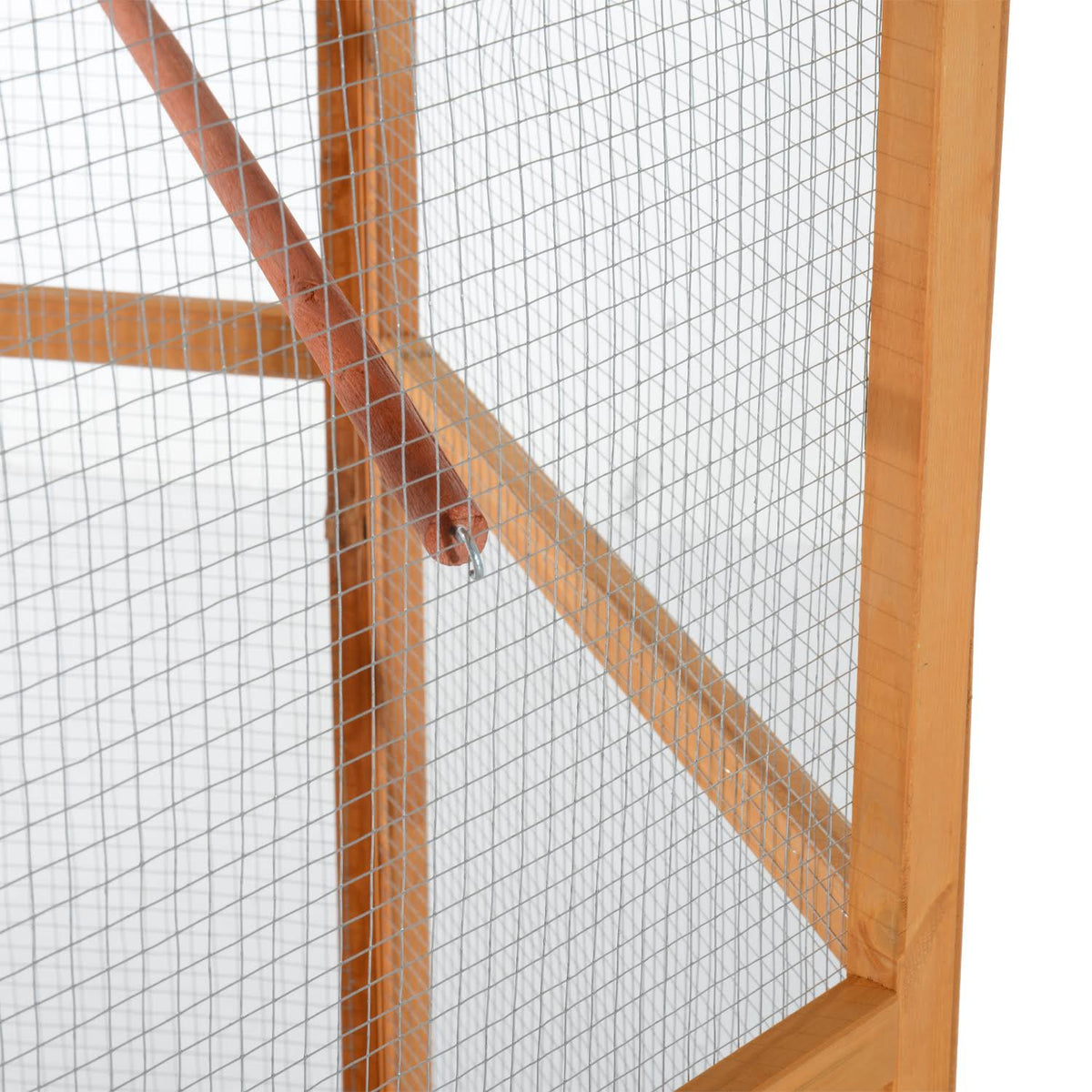 Brown Hexagonal Bird Cage X537385