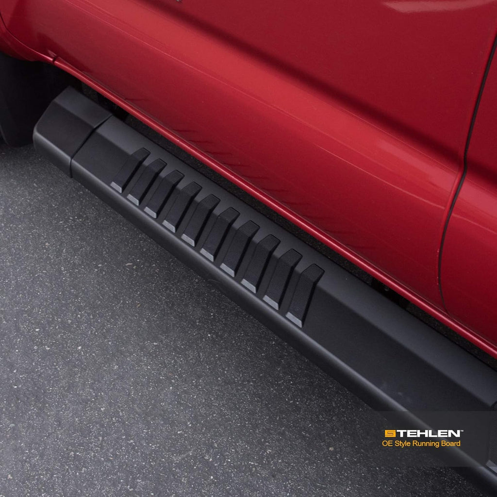 Aluminum Running Boards Matte Black Q165
