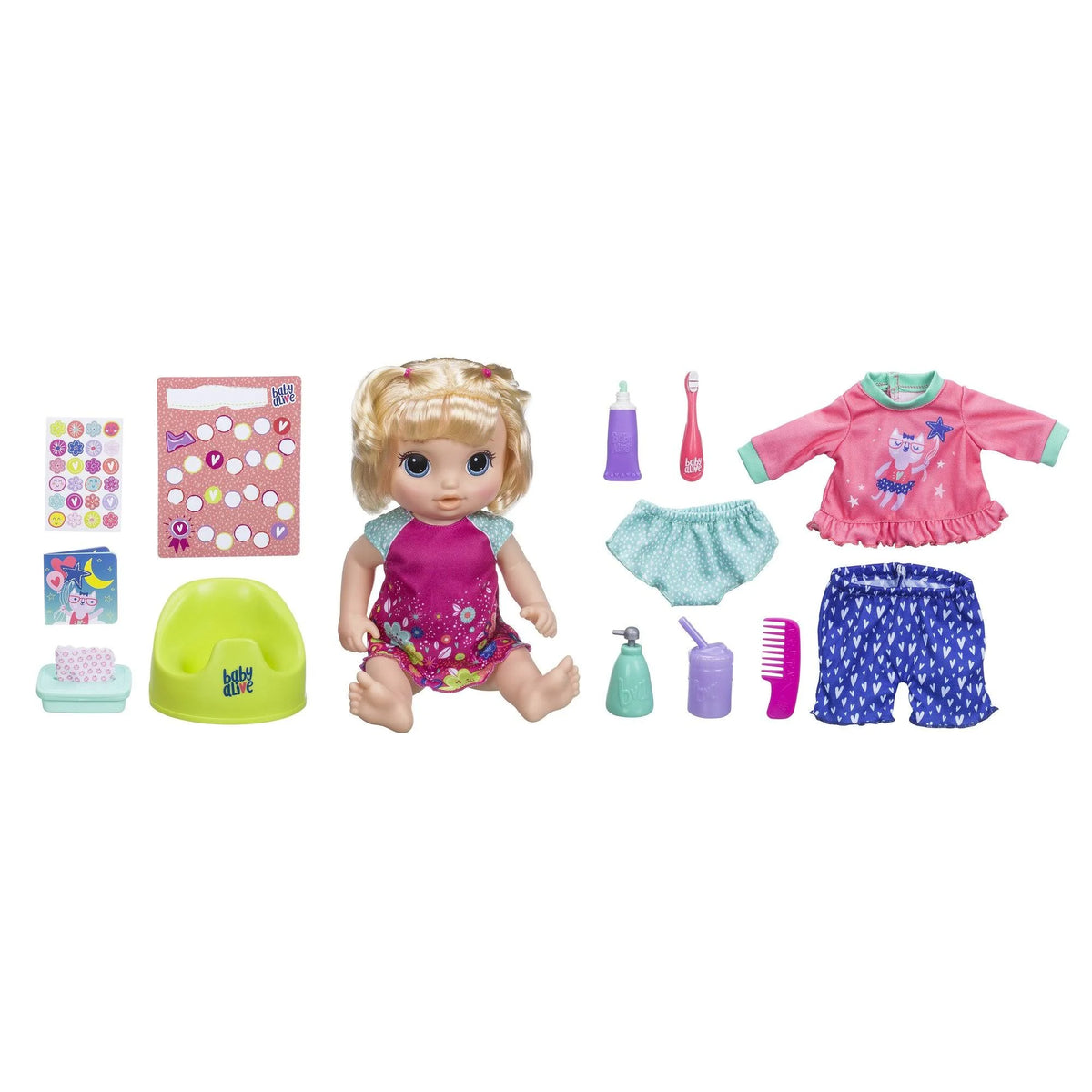 Baby Alive Potty Dance Exclusive Value Pack (Blonde Straight Hair) A299