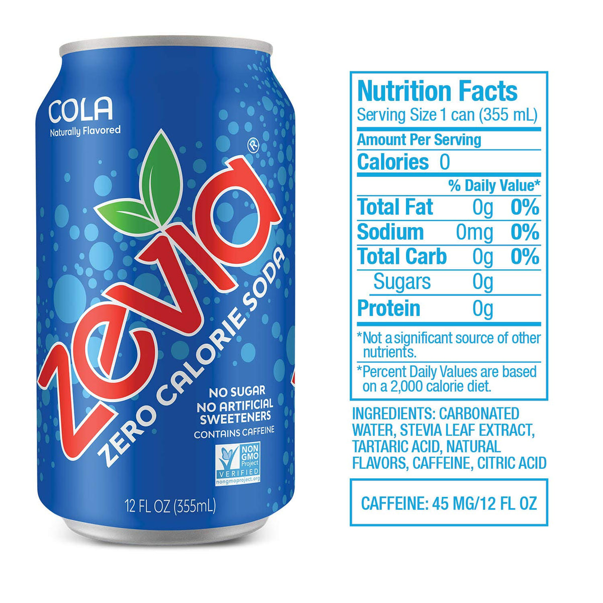 Zero Calorie Soda Cola 12 Ounce Cans Pack of 24 and Zero Calorie Energy Drink Raspberry Lime 12 Ounce Cans Pack of 12 U64361