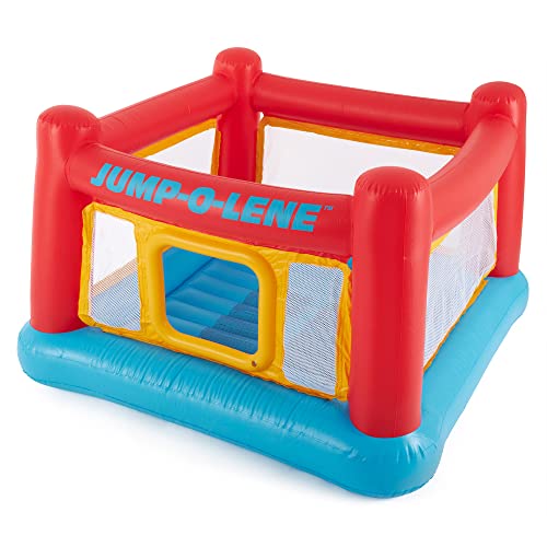 Inflatable Bounce Castle Trampoline with Crawl-Thru Door and Net I198629