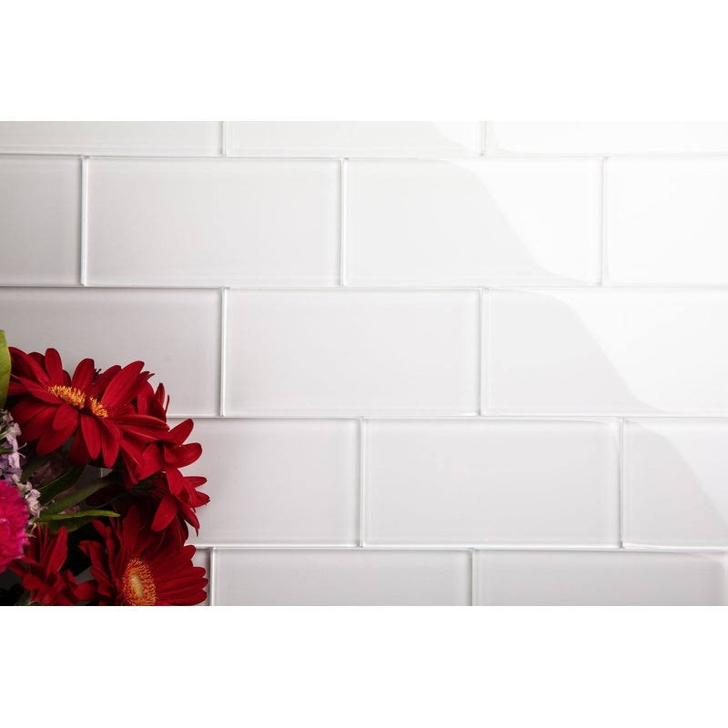 Alabaster 3x6 Glass Subway Tile D3008