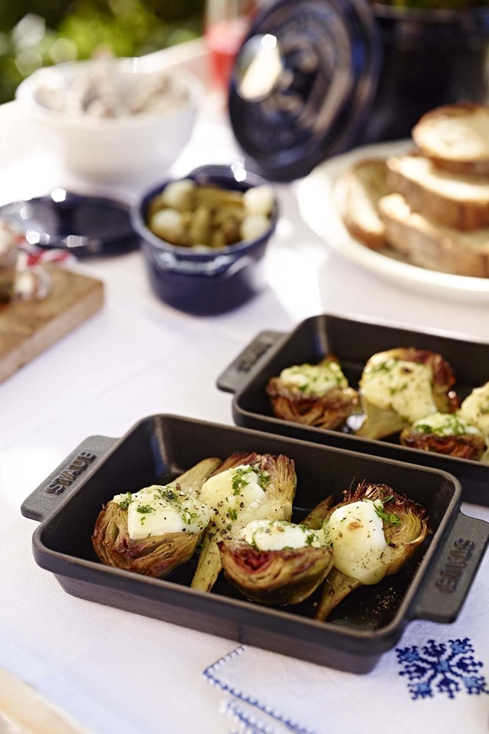 Matte Black Cast Iron Mini Rectangular Baker U386