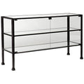 Wide Glass Display Case Console Table I5518