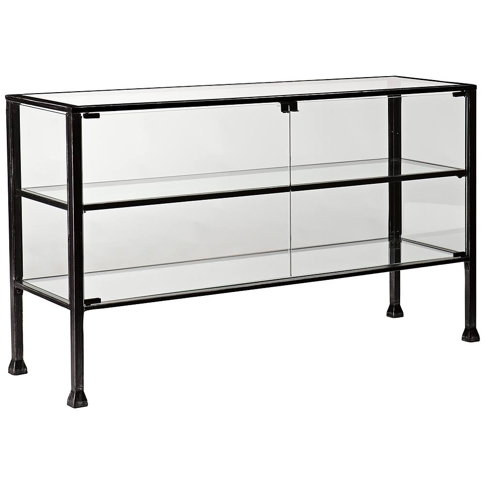 Wide Glass Display Case Console Table I5518