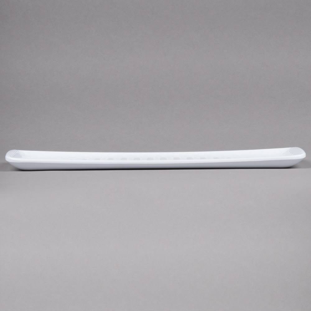 White Rectangular Melamine Platter K470