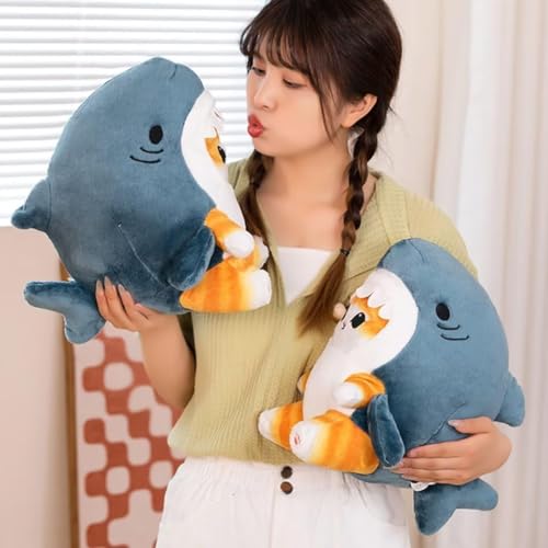 Grey Blue Dazzling Gold Plush Toy Stuffed Animal Doll Pillow G3998