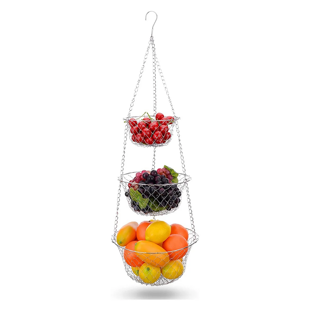 3 Tier Hanging Fruit Basket I28214