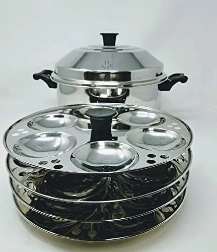Stainless Steel Idli Cooker with 4-Rack Idly Stand T7023