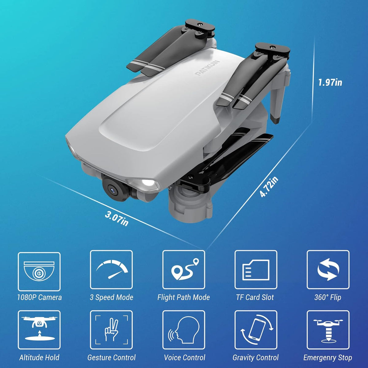 HD 1080P FPV Foldable Quadcopter Drone with Camera O791
