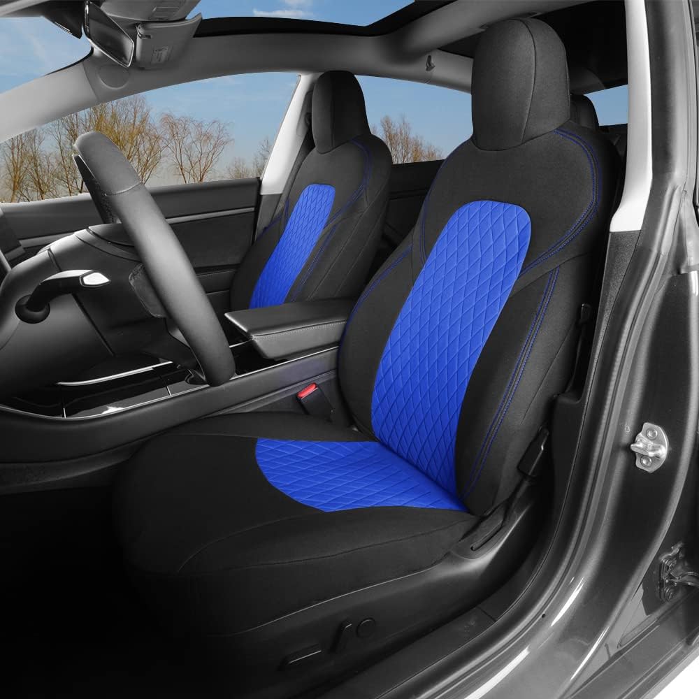 Gray and Black Car Seat Covers Set W375