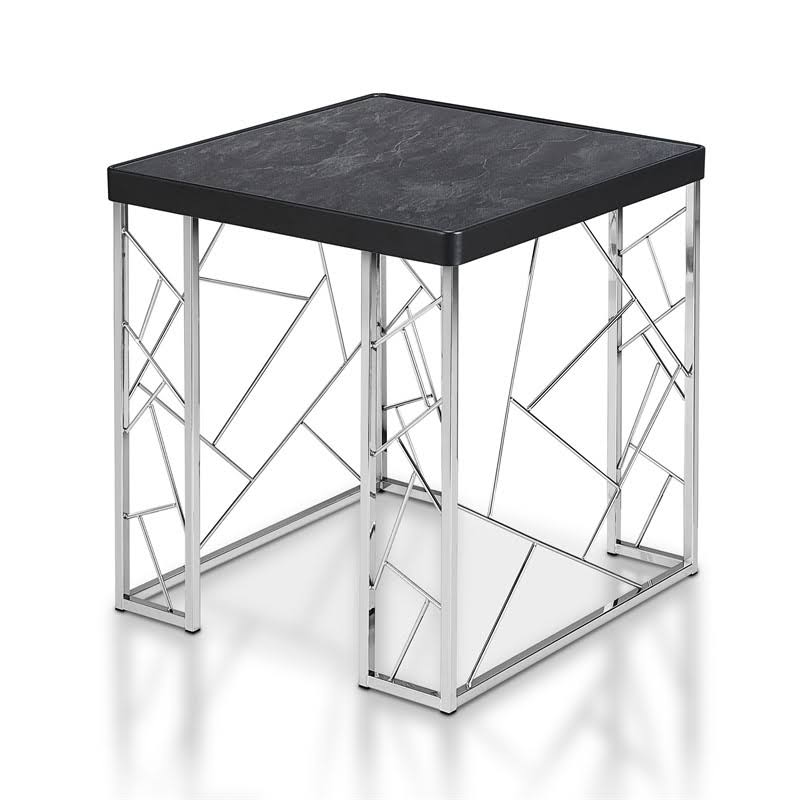 Contemporary Metal End Table L45768