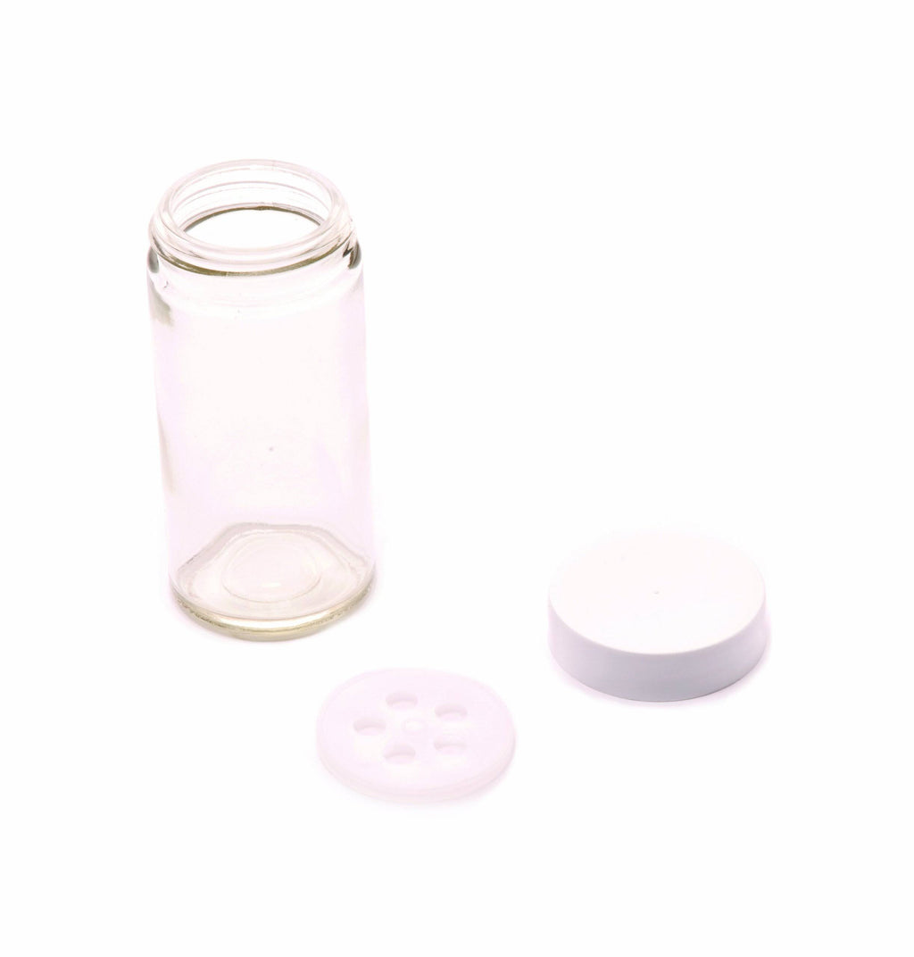 3-1/2-Ounce Flint Glass Spice Jar Set, 16-Piece D9761