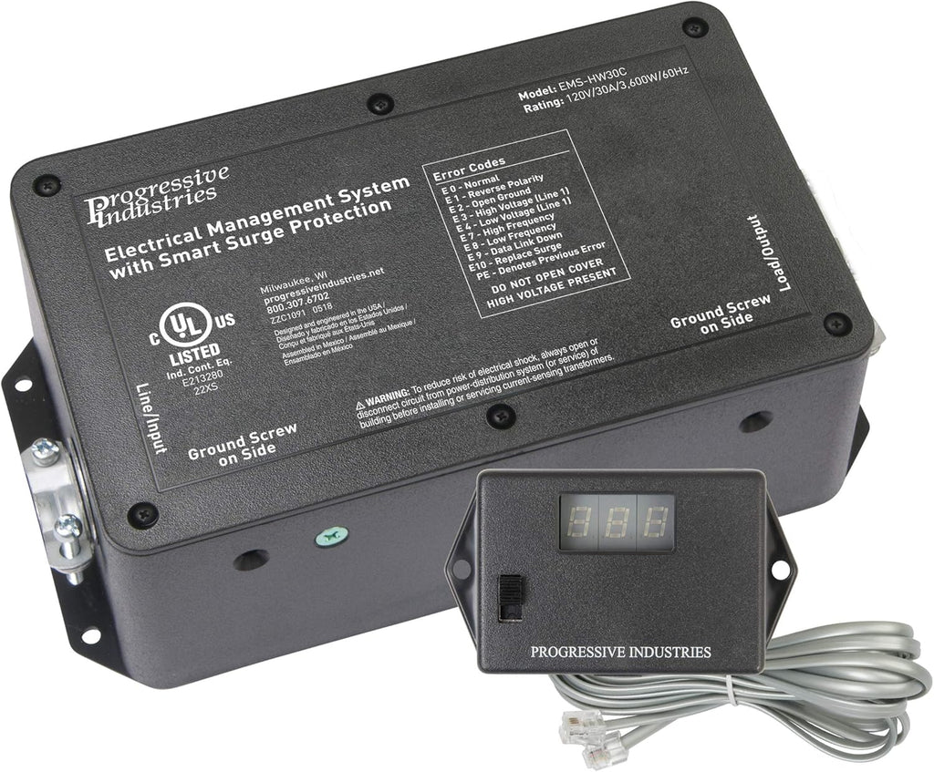 30 Amp Hardwired RV Surge Protector with Remote Display X8698