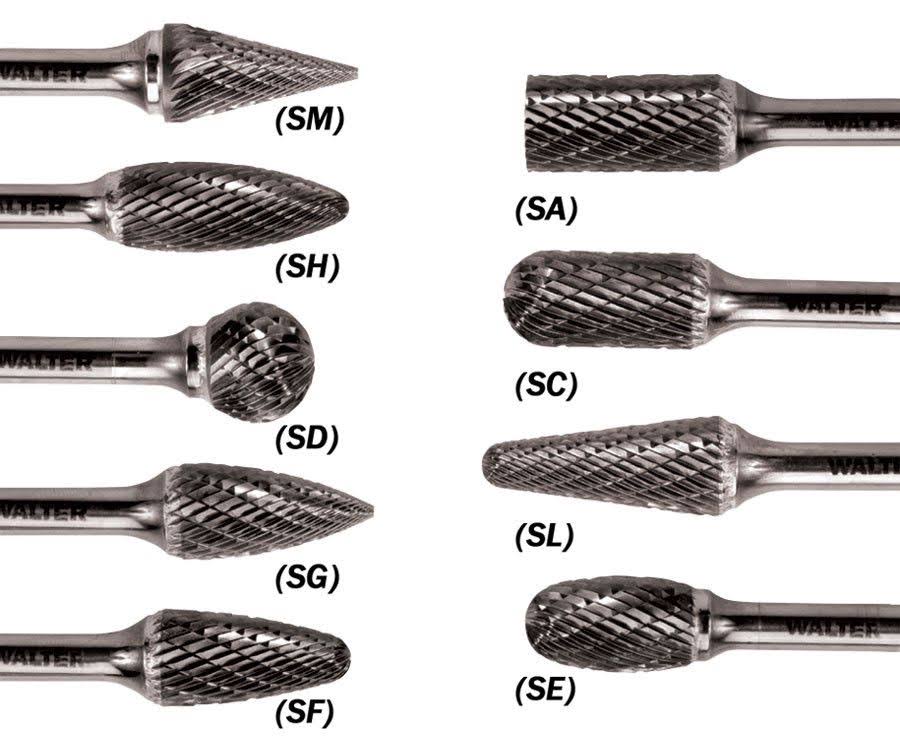 Tungsten Carbide Flame Burs Q505