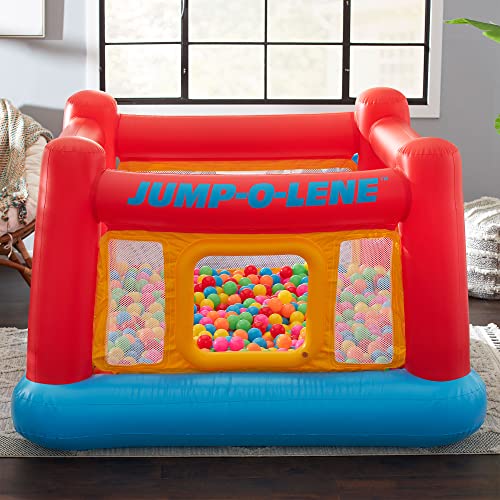 Inflatable Bounce Castle Trampoline with Crawl-Thru Door and Net I198629