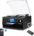 Bluetooth Record Player Turntable with Stereo Speaker E6605