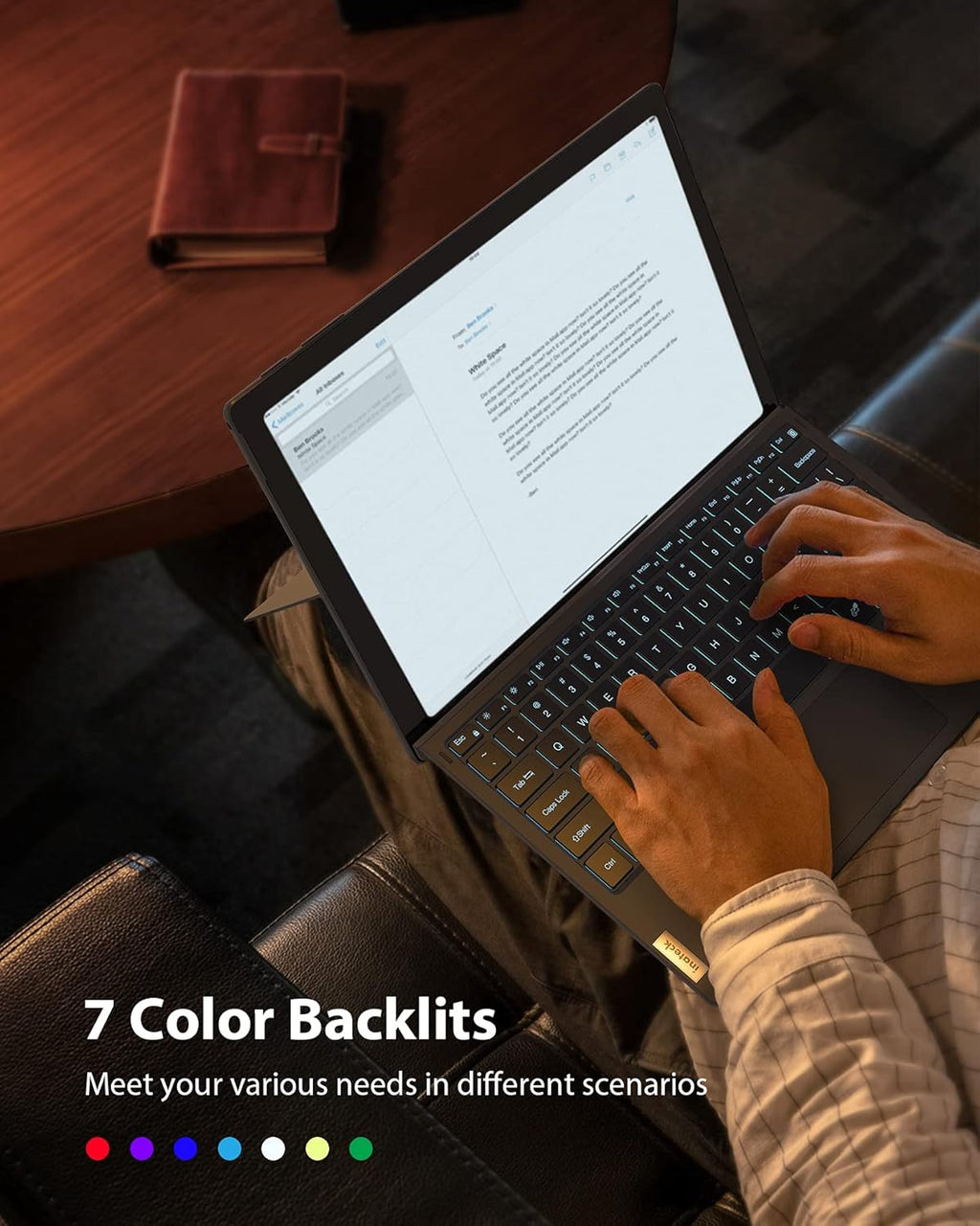 Gray Bluetooth Backlit Keyboard Pack of 2 F4046