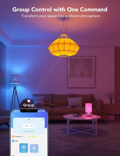 2 Pack WiFi Bluetooth Color Changing Light Bulbs B696470
