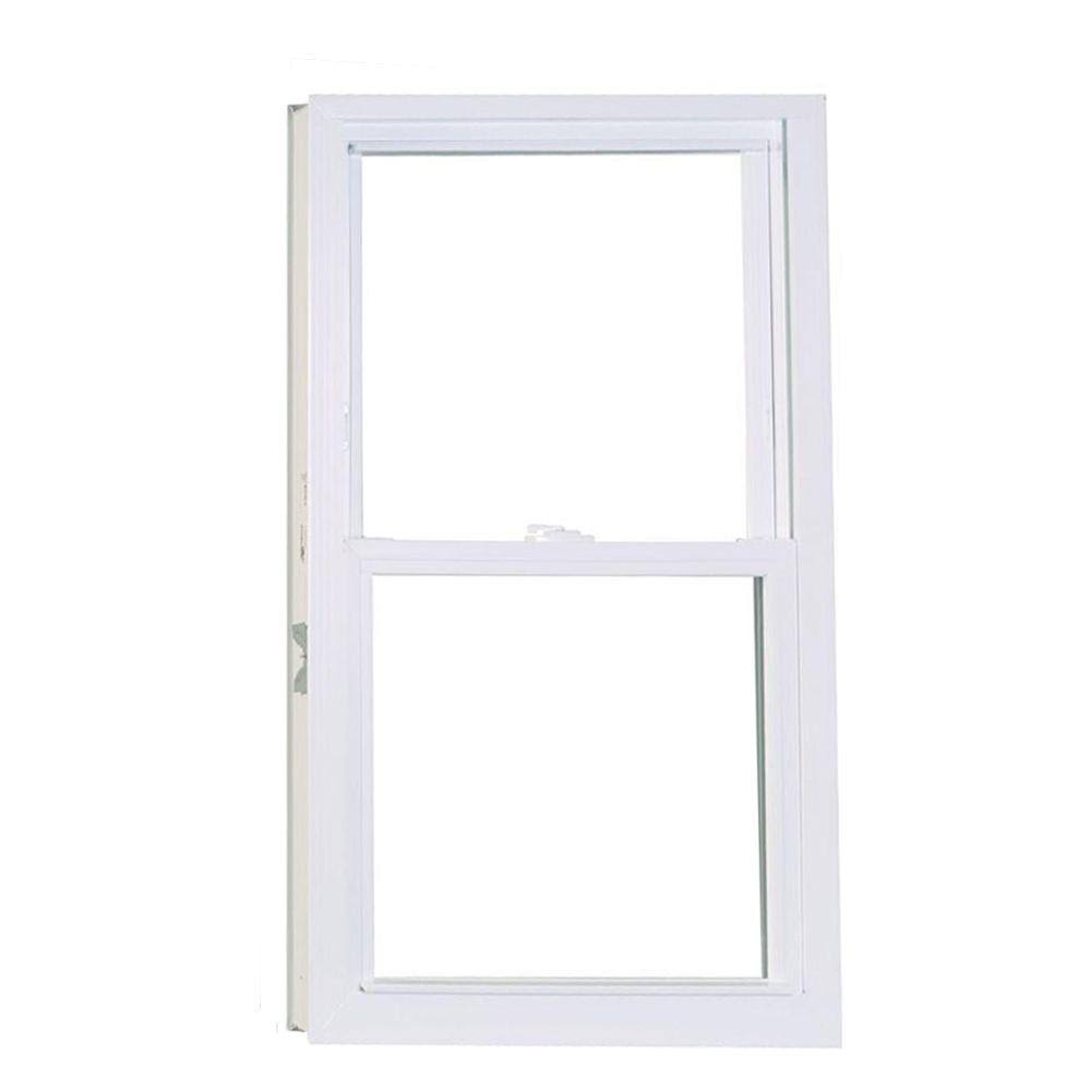 24 in. x 38 in. White Double Hung Vinyl Window S751316