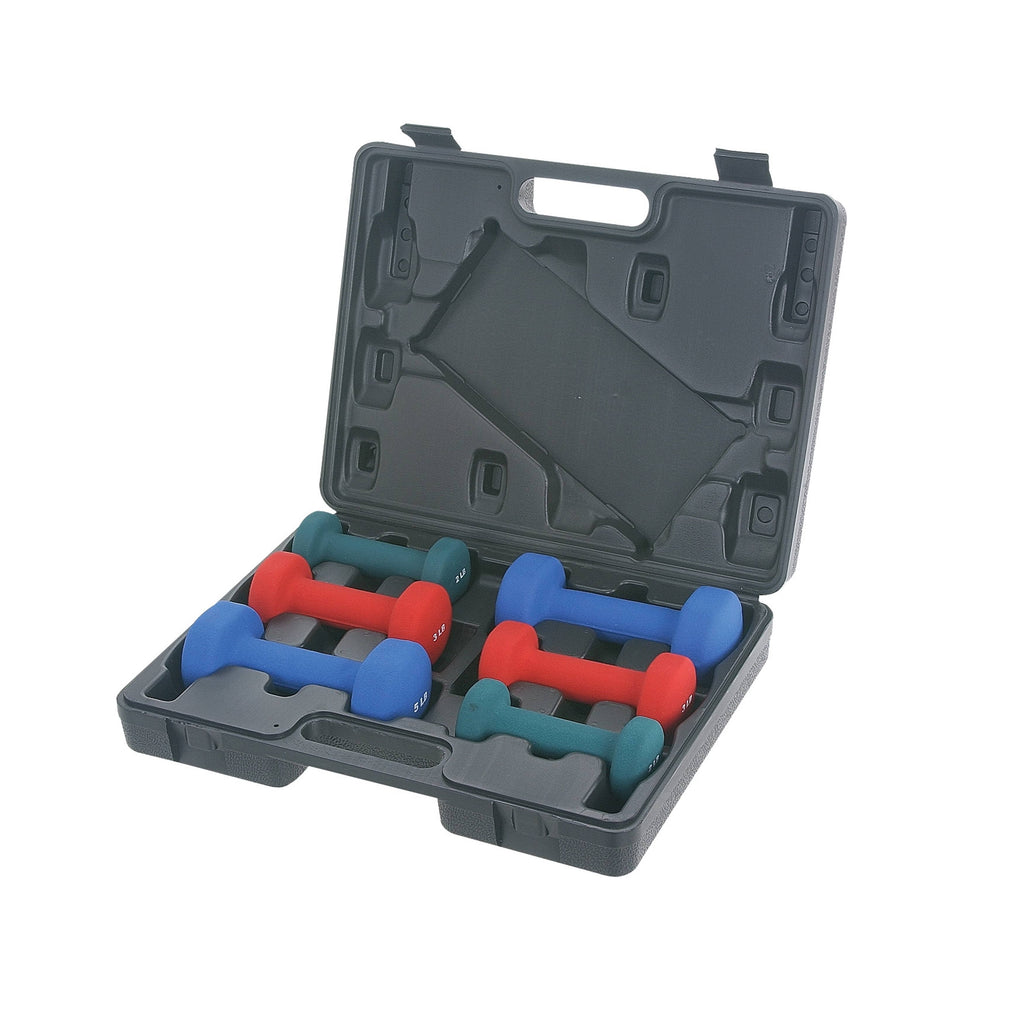 Neoprene Dumbbell Set with Case U8337