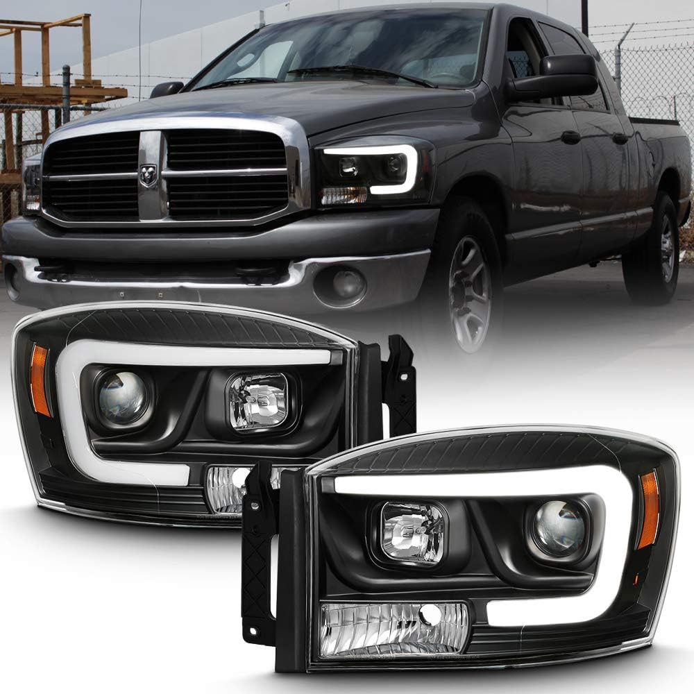 2006-2008 Dodge Ram 1500 2500 3500 LED Projector Headlights J6378