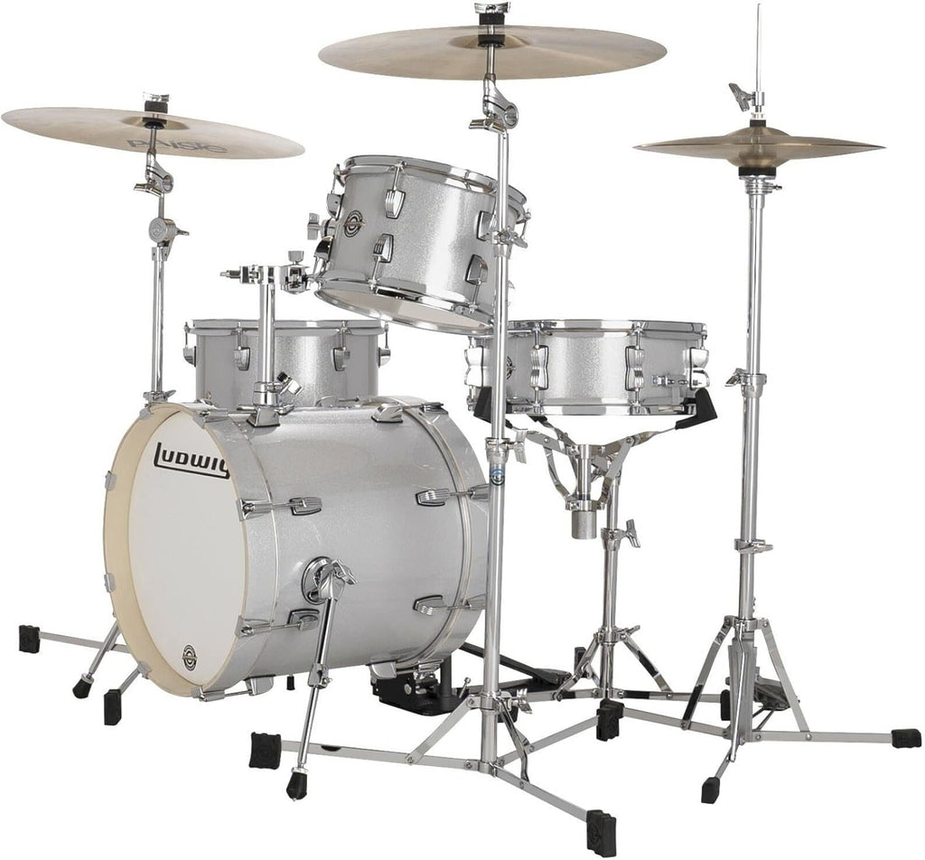 4-Piece Drum Set Shell Pack, Silver Sparkle C230