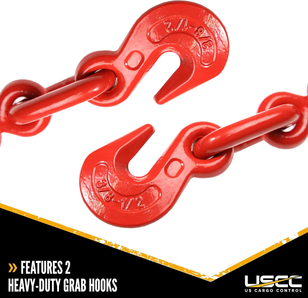 3/8 Inch x 1/2 Inch Lever Chain Binder 4 Pack O987650